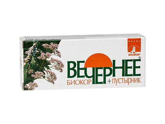драже вечернее+ пустырник 0,16/0,18г. №60 /биокор/