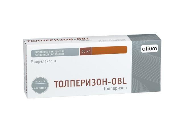 толперизон-obl 50мг. №30 таб. п/о 5108