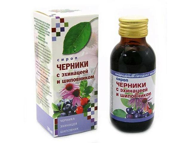 сироп черники эхинацея+шиповник 100мл.