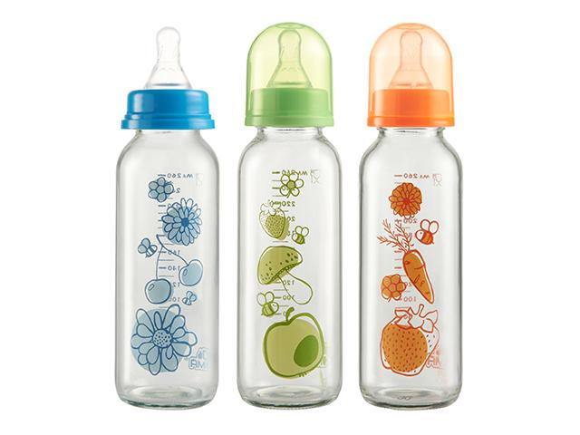 пома бутылочка 260мл. стекл. силик. быстрый поток 6+ №1 /арт.910/