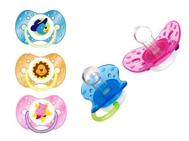 бусинка пустышка кристалл сил. кольц. 0-6мес. /арт.414/