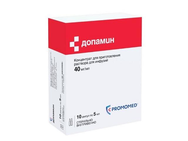 допамин 40мг/мл. 5мл. №10 р-р д/инф. амп. /биохимик/ 4289