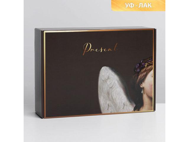 *коробка складная "present" уф-лак 30,7 х 22 х 9,5 см. 7464655