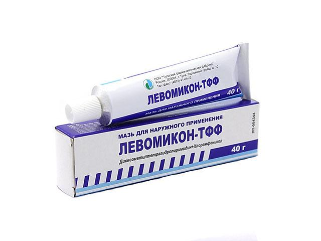 левомикон-тфф, мазь для наружного применения 40г. туба