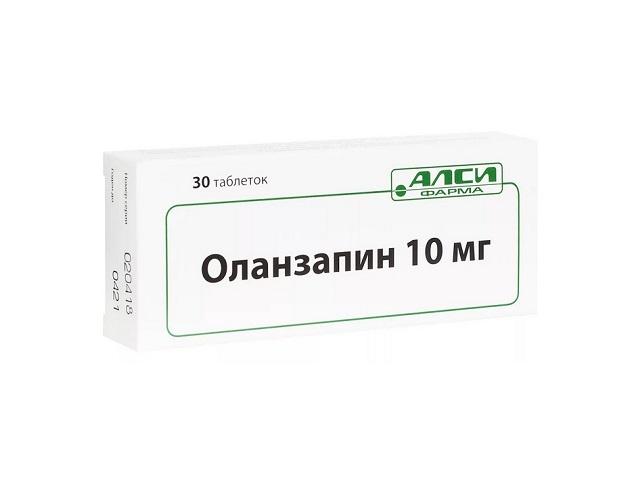 оланзапин 10мг. №30 таб. п/о /алси/