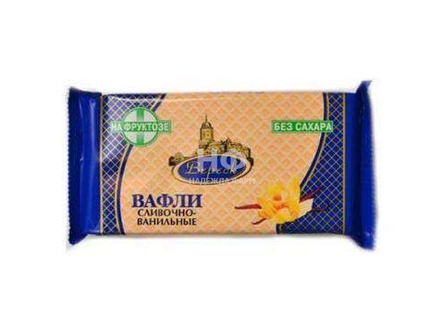 вафли невские сливочно-ванильные на фруктозе 105г.