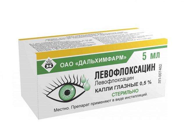 левофлоксацин капли глазные 0,5% 5мл фл-кап