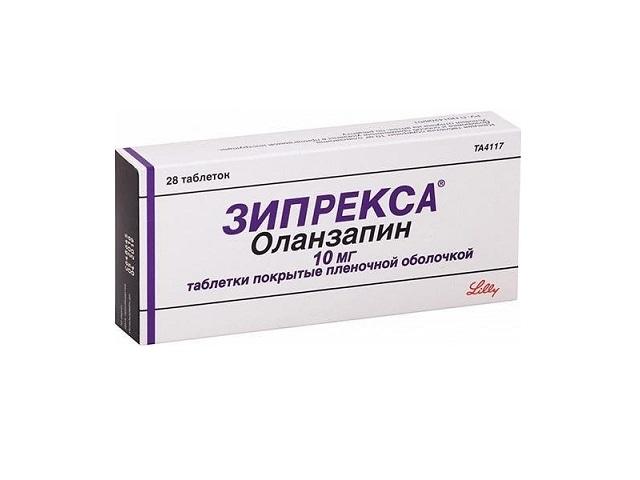 зипрекса 10мг. №28 таб. п/п/о