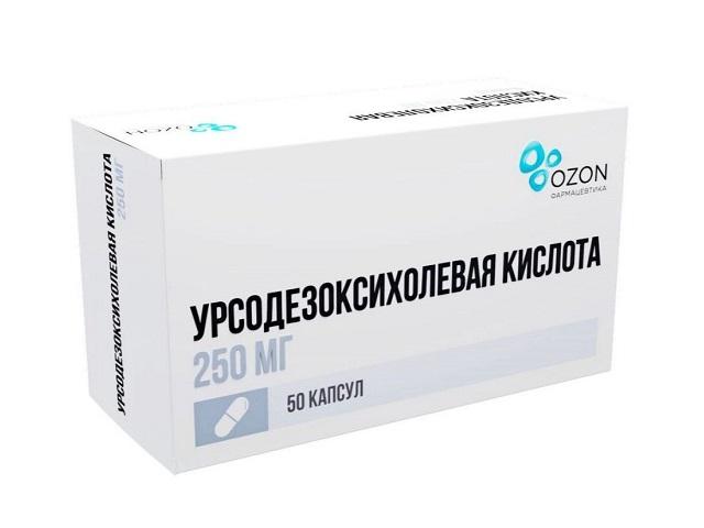 урсодезоксихолевая кислота  250мг. №50 кап. /озон/5227
