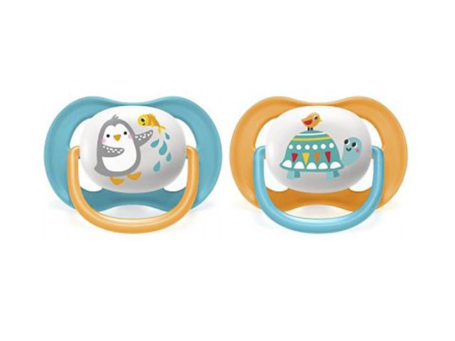 авент соска пустышка силик. ортод. ultra air lime  6-18мес. №2 д/малчерепаха,пингвин