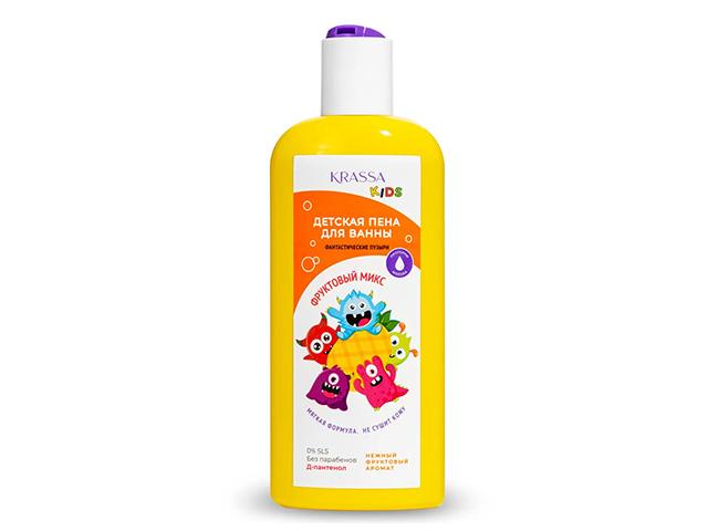 красса пена дет.д/ванны"фруктовый микс"с пантенолом и прот.молока 250мл
