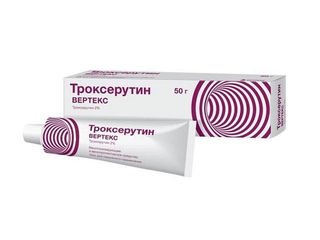 троксерутин-верте  2% 50г. гель 9472