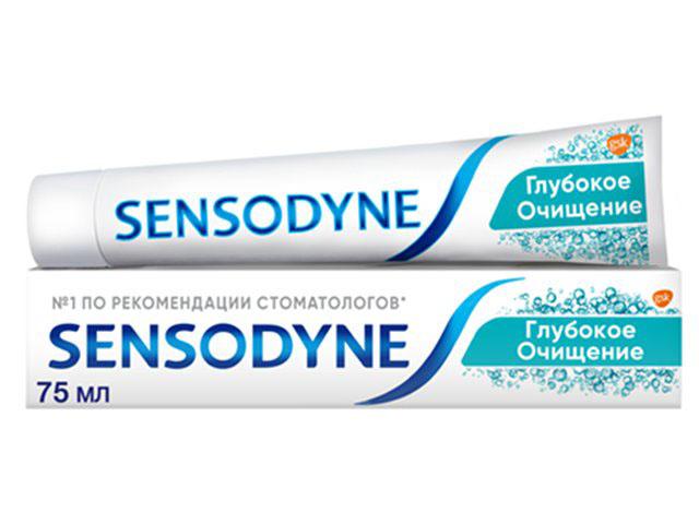 сенсодин зуб.паста глубокое очищение 75мл. [sensodyne]