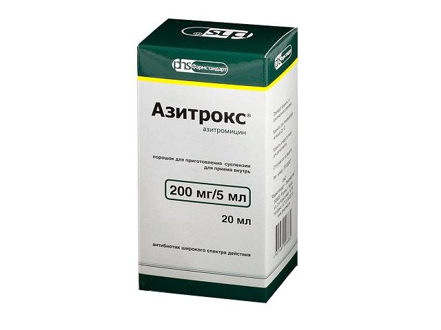 азитрокс 200мг/5мл. 15,9г. пор. д/приг. сусп. (азитромицин) 6882