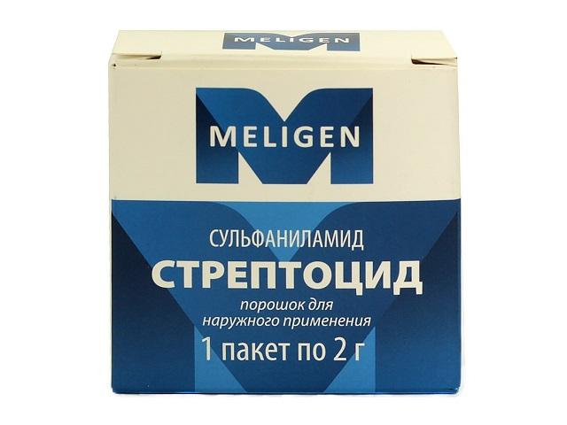 стрептоцид 2г. пор. /мелиген/