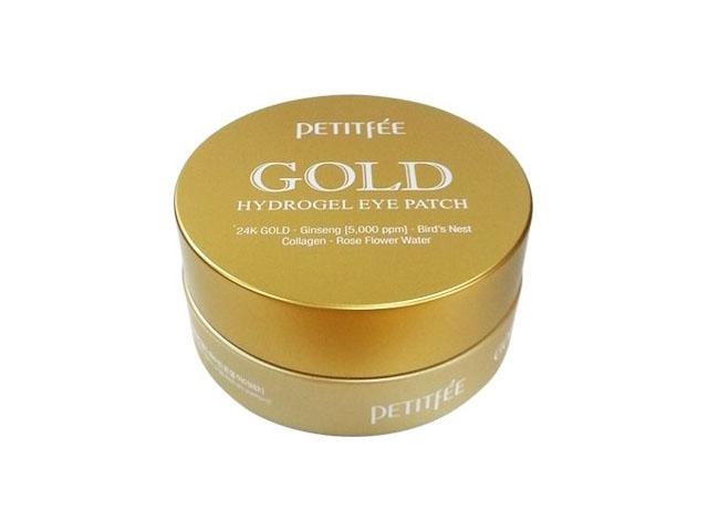 *petitfee гидрогелевые патчи д/обл. вокруг глаз с золотом №60 803596