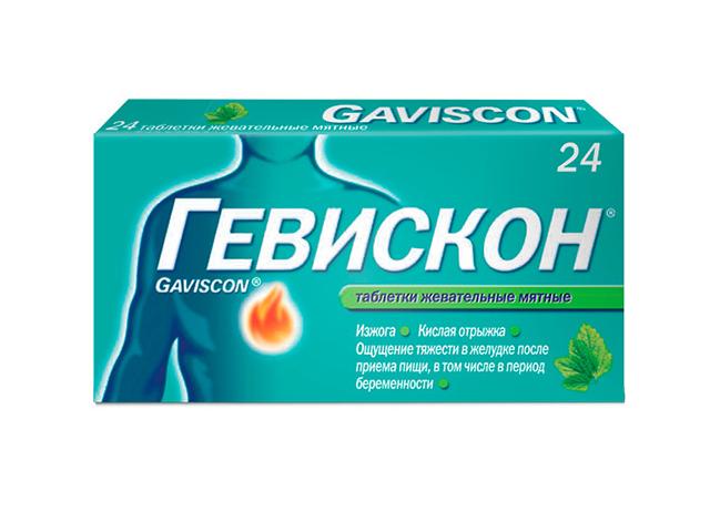гевискон мята №24 жев.таб.