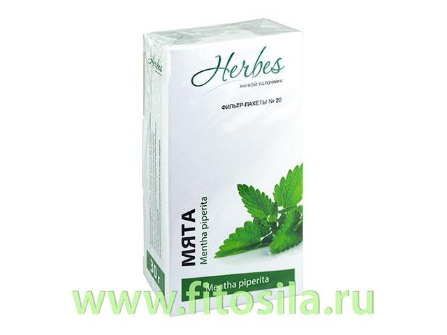 мята перечная листья ф/п 1,5г.№20  /хербес/