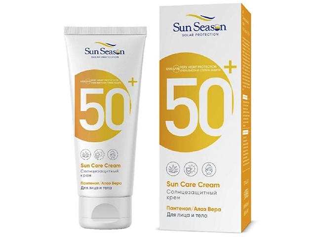 сан сизон солнцезащитный крем для лица и тела spf 50+ 65мл (sun season)