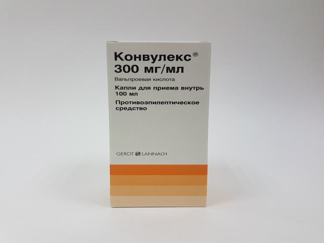 конвулекс 300мг/мл. 100мл. капли