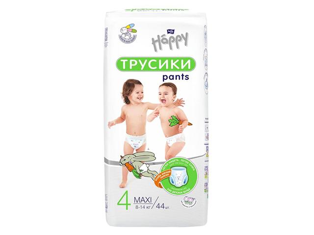 беби хэппи пэнтс подгузн.-трусики  8-14кг. №44 макси  [baby happy] бэби