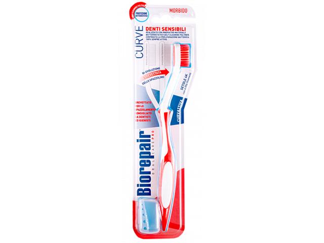 biorepair curve denti sensibili зубная щетка изогнутая д/чувств. зубов ga1416700