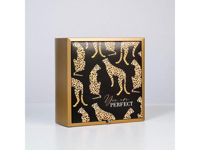 *коробка складная "леопард", 25  х 25 х 10 см. 6582041