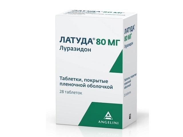 латуда 80мг.№28 таб.п/п/о