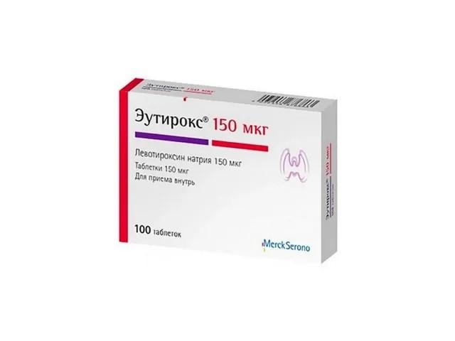 эутирокс 150мкг. №100 таб. 3183