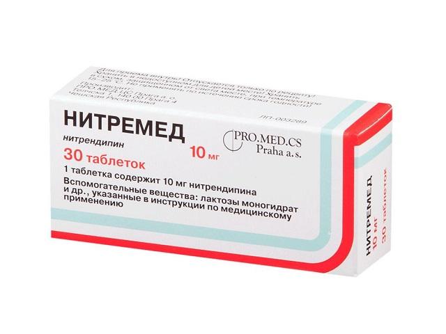 нитремед 10мг. №30 таб.