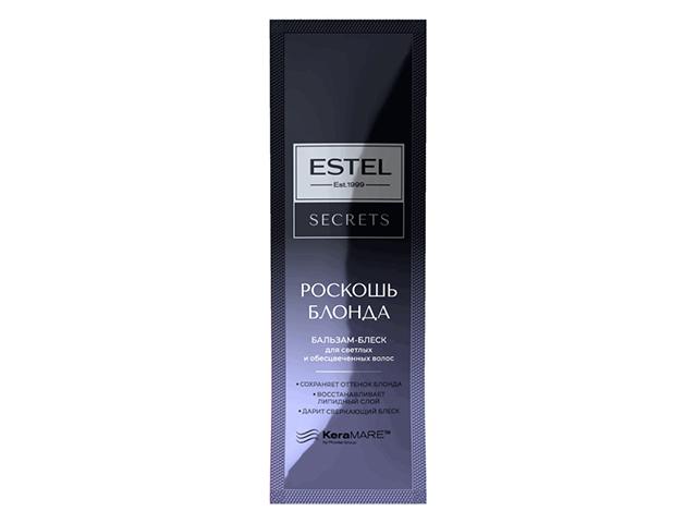 estel secrets саше бальзам-блеск д светл,обесцечен волос роскошь блонда 10мл es b b10