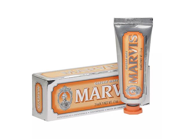 marvis зубная паста ginger mint/ имбирь и мята. 25 гр. 411093