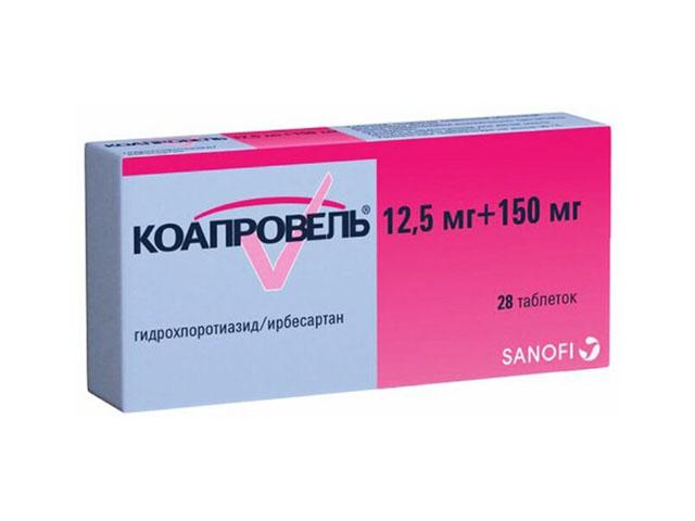 коапровель 150мг.+12,5мг. №28 таб. п/п/о