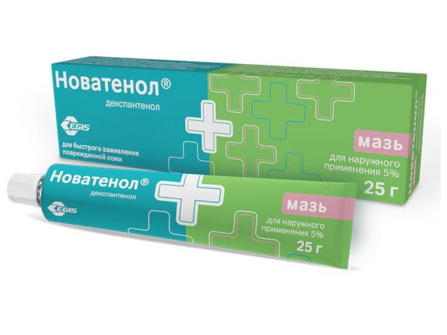 новатенол 5% 25г.мазь 7282