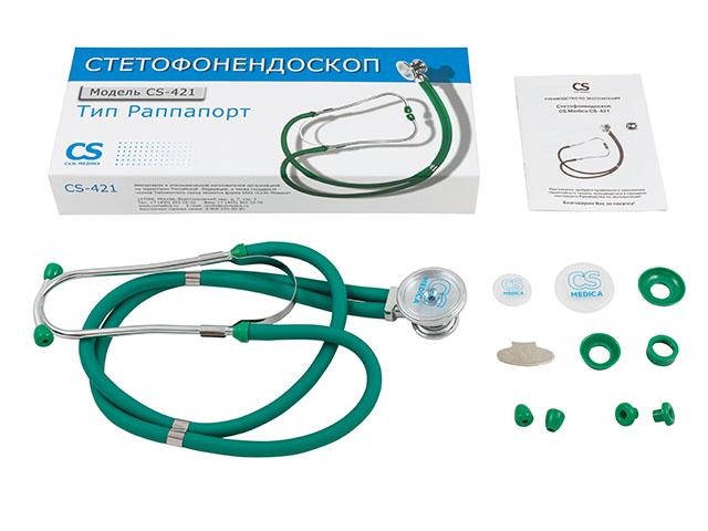 омрон стетофонендоскоп cs-421 раппапорта зеленый [omron]