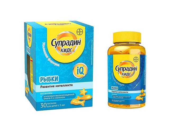 супрадин кидс рыбки №30 жев. пастилки