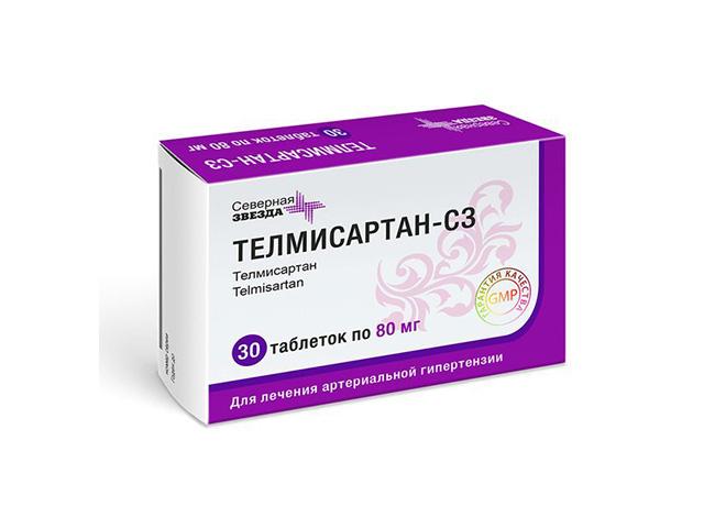 телмисартан-сз 80мг. №30 таб.