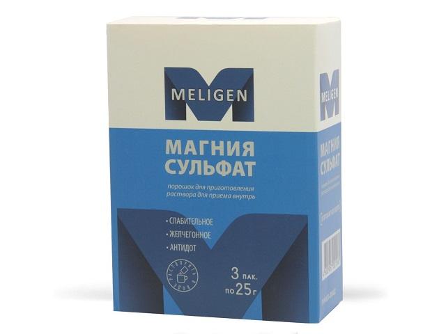 магния сульфат 25г. №3 пор. пак. /мелиген/