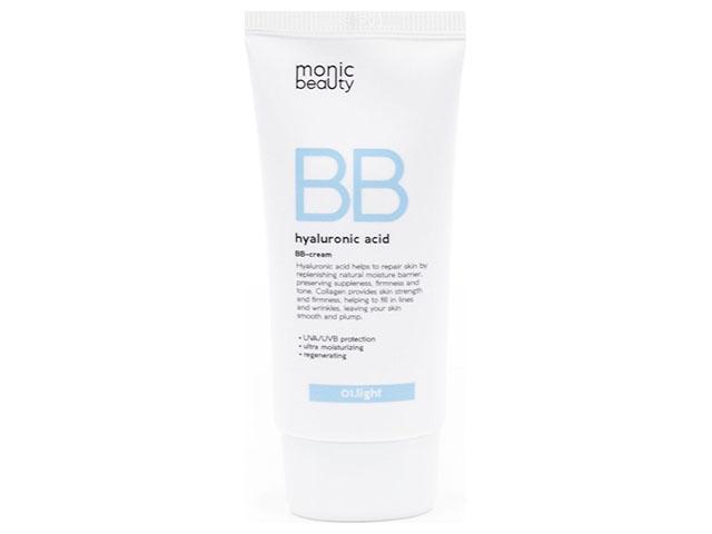 monic beauty вв-крем с гиалуроновой кислотой 01 light 50мл