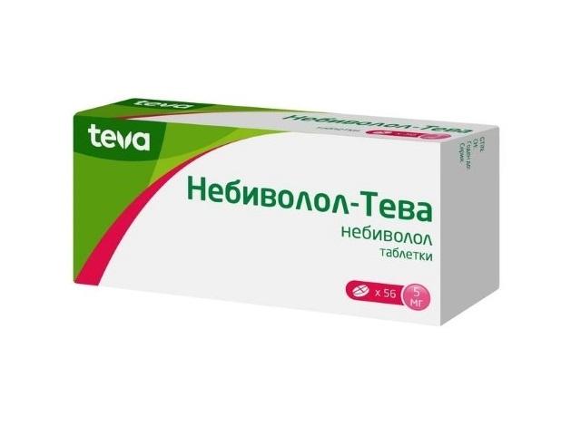 небиволол-тева 5мг. №56 таб.