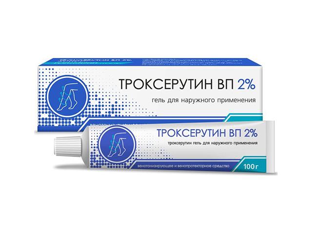 троксерутин вп 2% 100г. гель д/наруж. прим.