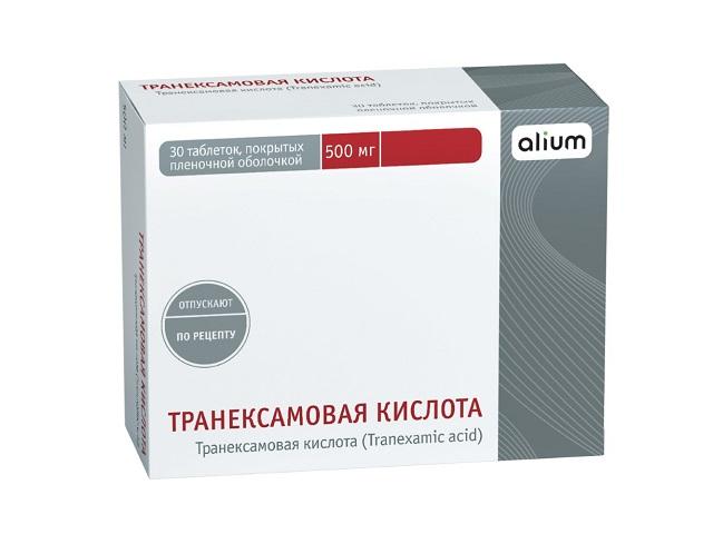 транексамовая кислота 500мг. №30 таб. п/п/о /алиум/ 8970