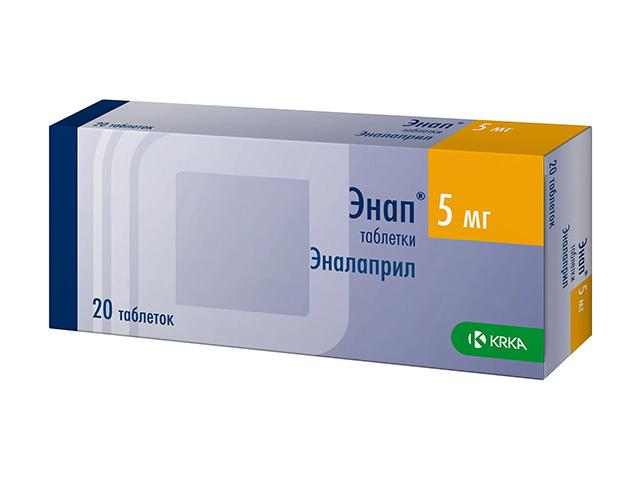 энап 5мг. №20 таб. /krka/ 1817