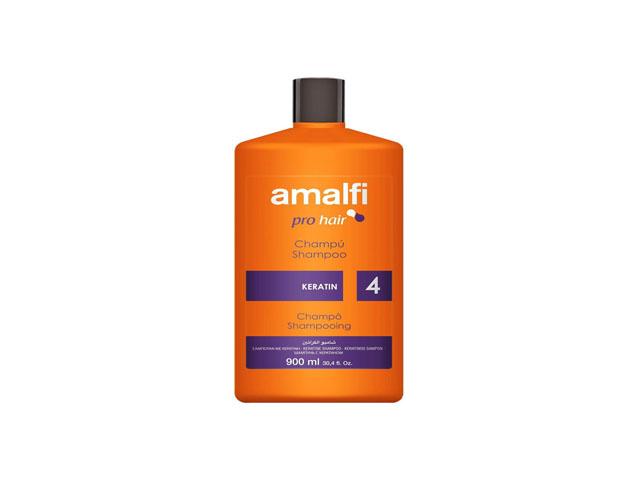 amalfi шампунь проф. кератиновый keratin д/всех типов волос 900мл. 5948