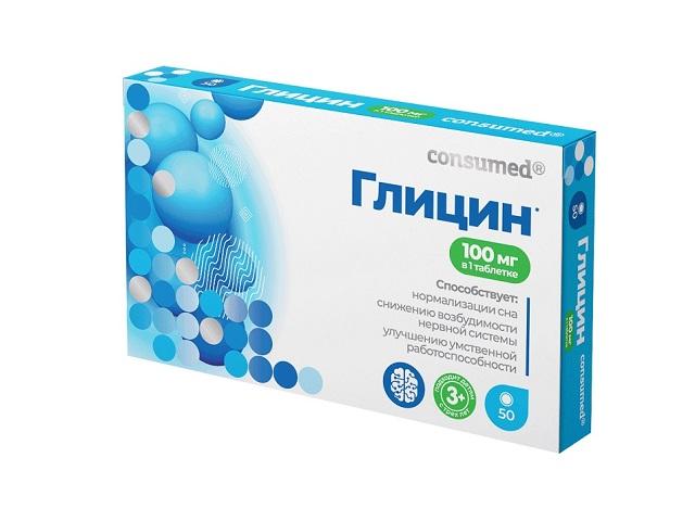 консумед глицин 3+100мг №50 таб.(consumed)