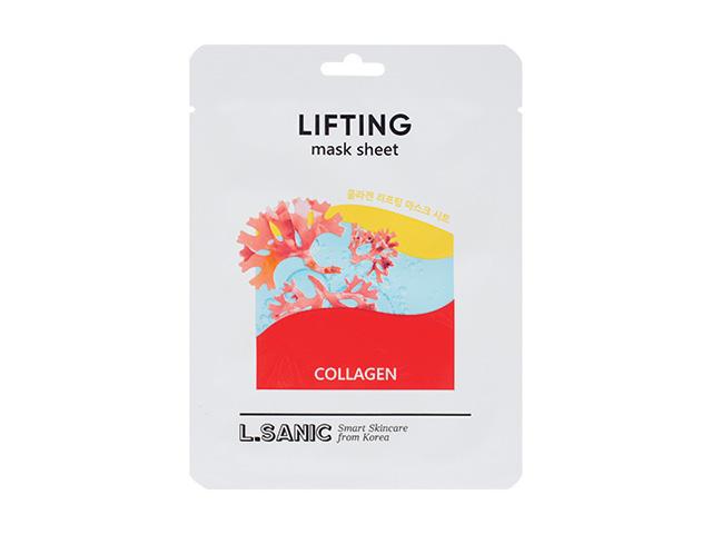 *l.sanic маска тканевая коллагеновая с эффектом лифтинга, 25мл. 800642