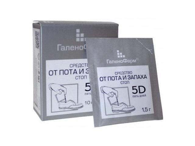 5d средство от пота и запаха стоп elite 1,5г.№10