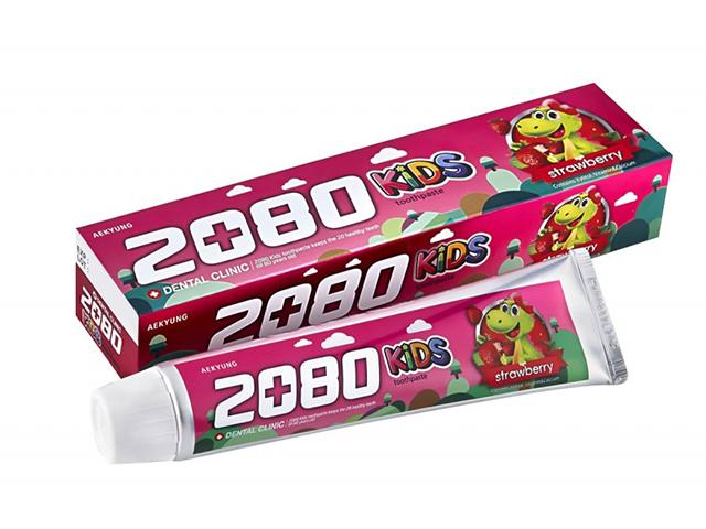*2080 зубная паста детская клубника 80г. 886359