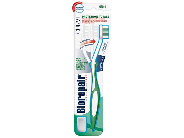 biorepair зубная щетка изогнутая д/комплекс. защиты