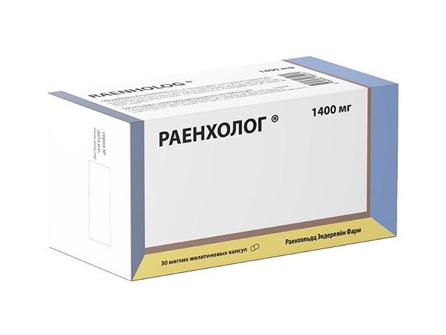 раенхолог 1400 мг.№30 капс.